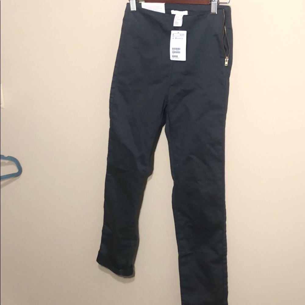 Gray skinny high waisted pants